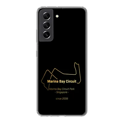Produktbild von MuchoWow® Handyhülle Schutzhülle Hülle für Samsung Galaxy S21 FE Singapur - Formel 1 - Rennstrecke Silikon Softcase Handy Hülle - Mobiltelefonhülle