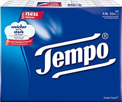Zdjęcie produktu dla Tempo 7322540788709 Chusteczki do nosa Classic 4-warstwowe białe 30 szt