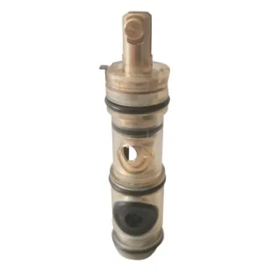 A close-up studio shot of a plumbing cartridge.