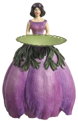 Anemonenmädchen-Dekofigur, Teelichthalter, 16 cm