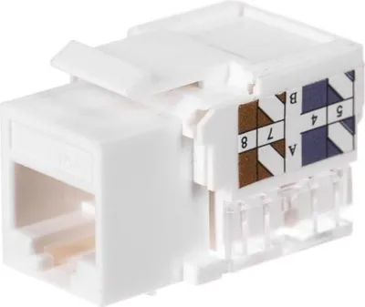 Obrázek produktu pro Netrack 105-02, Plochý, Bílá, RJ-45, Samice, Cat5e, U/UTP (UTP)