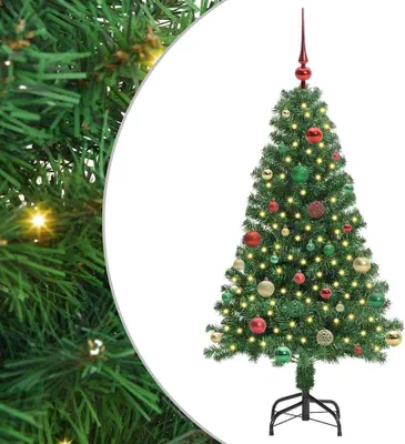 Obrázok produktu pre vidaXL Umelý vianočný stromček so 150 LED diódami so stojanom Zelený 150 cm