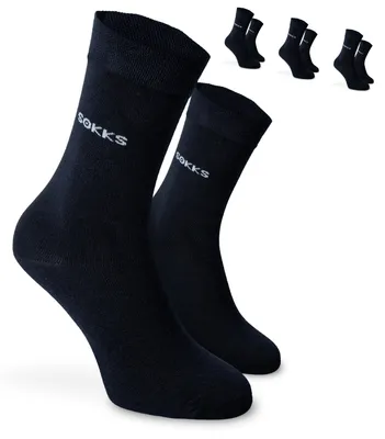 SOKKS Calze Eleganti Blu in Cotone — Primo piano