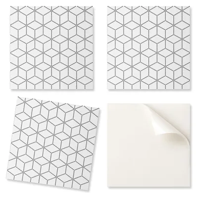 Immagine prodotto di Adesivo in vinile per decorazione murale con motivo a esagoni, dimensioni 20 x 20 x 20 cm
