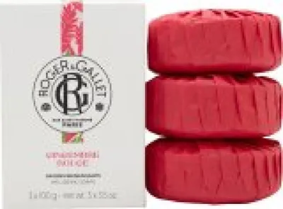 Imagen del producto de Roger & Gallet, Set de regalo de jabón en barra "Gingembre Rouge" - 3 unidades de 100 gramos