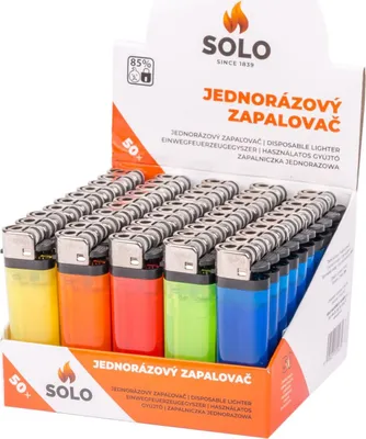 Produktbild von CZ zapalovač SOLO jednorázový, kamínkový