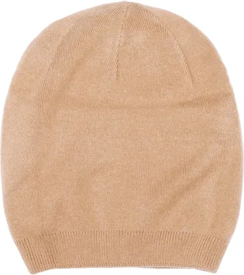 Produktbild von styleBREAKER Uni Feinstrick Beanie Doppellagig, Camel