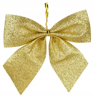 Produktbild von Schleifen 10cm Polyester 5er Set Gold