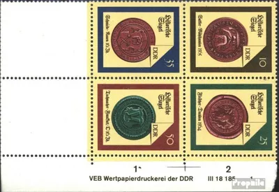 Produktbild von Briefmarken DDR 1988 Mi SZd355DV mit Druckvermerk (kompl.Ausg.) postfrisch Histor. Siegel