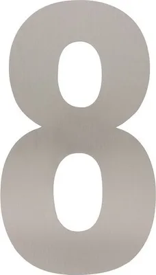 Produktbild von Hausnummer Intersteel 8 XL 300 mm Edelstahl gebürstet