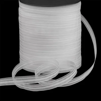 Produktbild von Gardinenband 10m Raffrolloband Transparent-15mm Kräuselband Faltenband