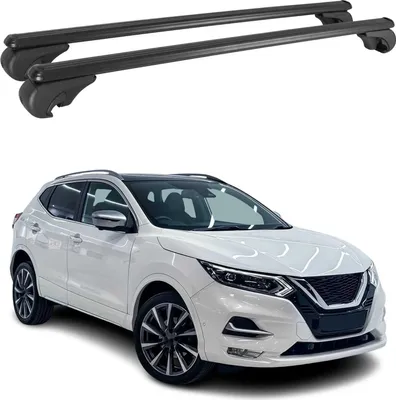 Produktbild von Dachträger für Nissan Qashqai 2014-2021 Gepäckträger Grundträger Alu Schwarz 2x