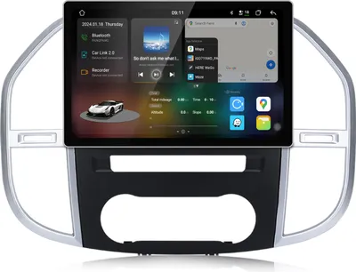 Image de Radio Android compatible avec Benz Vito 3 W447 2014-2020 CarPlay Android Auto Navi Bluetooth DAB+ Caméra de recul 11 pouces 256 Go