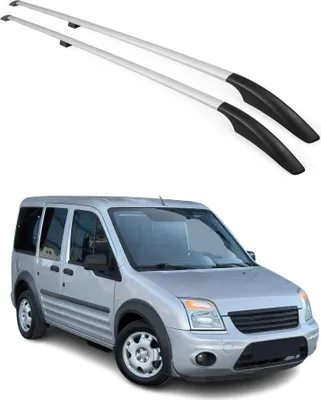 Image de Barres de toit longitudinales pour Ford Connect 2002-2013 L1 Aluminium Gris