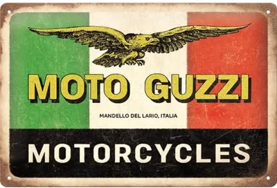Produktbild von Nostalgic-Art - Blechschild 20 x 30cm - Moto Guzzi - Motorcycles Italia