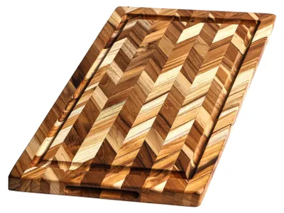 Produktbild von TEAKHAUS Herringbone Schneidebrett, L