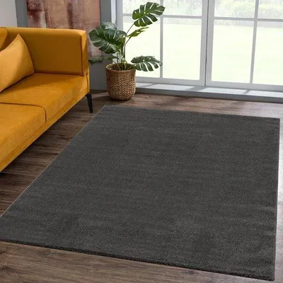 Produktbild von Famanu Teppich Modernes Design - Dunkelgrau, 60 x 110 cm