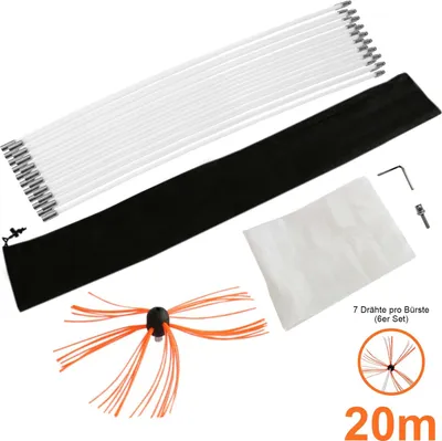 Immagine prodotto di Punte, scope per canna fumaria, spazzole per canna fumaria, scope per camino, spazzacamini, spazzoloni per camino, spazzole per canna fumaria da 20 m, spazzole per tubi della stufa, aste di spinta, accessori per canna fumaria, pulizia del camino, aziende specializzate in punte, pulizia della canna fumaria
