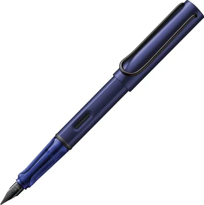Produktbild von Lamy AL-star dark dusk Füller – Füllhalter mit ergonomischem Griff & polierter Stahlfeder in Strichbreite M – leichtes Aluminiumgehäuse – inkl. Tintenpatrone T 10 blau – Rechtshänder