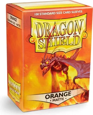 Produktbild von Dragon Shield: Orange - Matte Sleeves - Standard Size