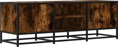 Produktbild von vidaXL TV-Schrank Räuchereiche 120x35x41 cm Holzwerkstoff und Metall
