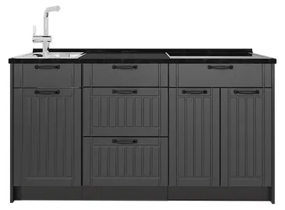 Obrázok produktu pre Kuchynský blok Vicco Fame-Line Tmavo-sivá/antracitová 150 cm, AP Antracit, Model 65379
