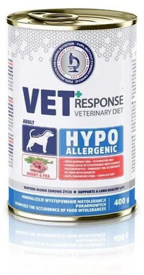 Obrázek produktu pro VET RESPONSE Hypoalergenní krmivo pro psy s králičím masem 400g