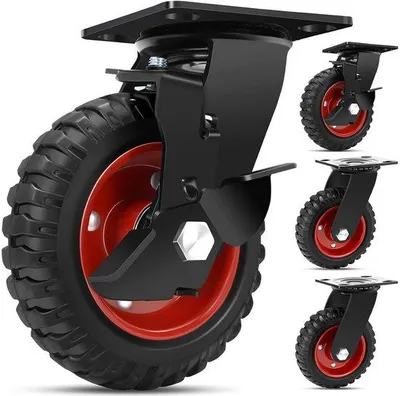 Produktbild von Famanu Zwillingsrollen 150 mm mit 800 kg Tragkraft - Gummi