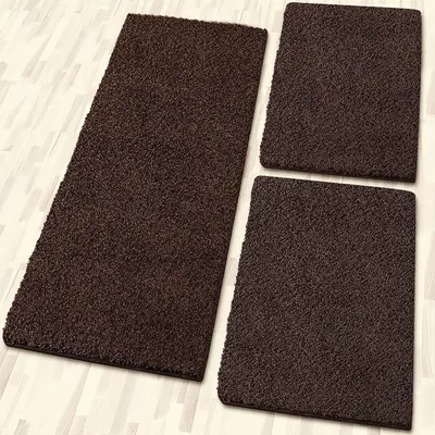 Produktbild von Bettumrandung Sphinx Braun 1 Läufer 67x240 cm + 2 Brücken je 67x140 cm