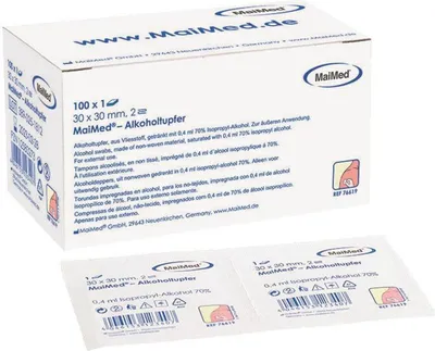 Produktbild von Alkoholtupfer - 3 x 3 cm - 6000 Tupfer