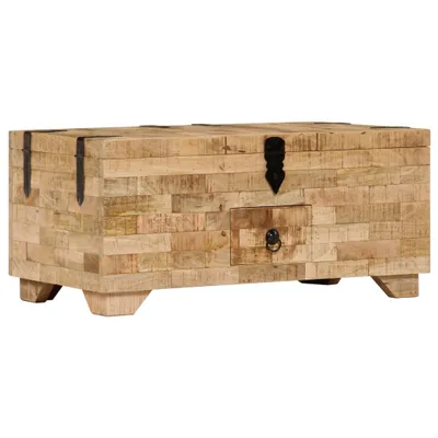 Image de Maison Exclusive - Table basse en bois massif de manguier 80 x 40 x 35 cm