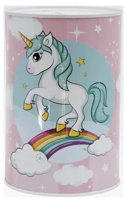 Produktbild von Kinderspardose aus Metall - Einhorn