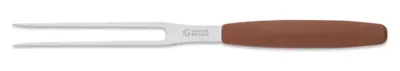 Produktbild von Giesser Messer Serviergabel Wurstgabel Fleischgabel Gabel 13 cm Farbe Braun