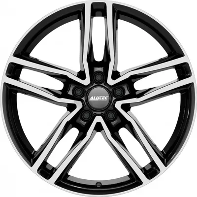 Produktbild von 17 Zoll Alufelge ALUTEC Ikenu 17"x7.5" 5x112 PCD ET45 66.50mm Felge Schwarz Frontpoliert