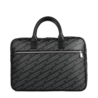 Produktbild von Emporio Armani Herren Aktentasche Umhängetasche Schultertasche, mit Reißverschluss, Größe:Einheitsgröße, Farbe:Schwarz