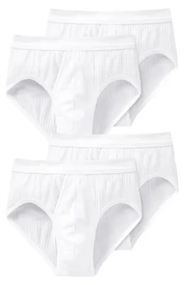 Image de Lot de 4 slips pour homme Authentic Sport - blanc - taille S