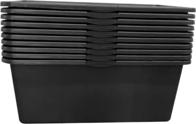 Produktbild von 10 Stück Betonkübel 80 Liter | schwarz, quadratisch