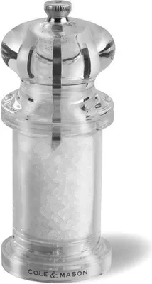Zdjęcie produktu dla Cole & Mason H50502P, Młynek do soli, Srebrny, Przezroczysty, Ceramika, 140 mm