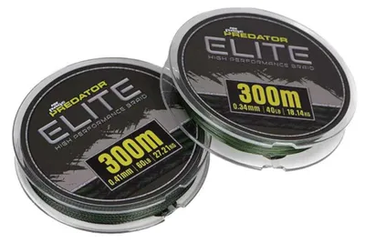 Produktbild von Fox Rage Predator Elite Braid - 300m geflochtene Angelschnur, Durchmesser/Tragkraft:0.34mm / 18kg / 40lb