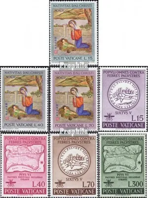 Produktbild von Briefmarken Vatikanstadt 1961 Mi 388-390,393-396 (kompl.Ausg.) postfrisch Weihnachten