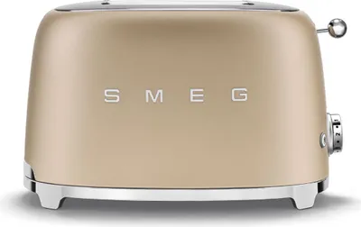 Produktbild von SMEG TSF01CHMEU - 2 Scheibe(n) - Gold - Kunststoff - Edelstahl - Tasten - Niveau - Drehregler - China - 950 W