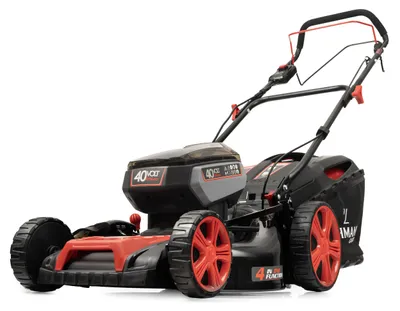 Zdjęcie produktu dla Akumulatorowa kosiarka Lehmann LGALM-4051AKU, moc 1200 W, szerokość koszenia 51 cm, 2 akumulatory po 4 Ah