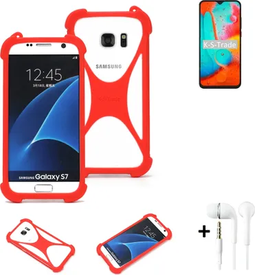Produktbild von Handy-hülle + Kopfhörer kompatibel mit Coolpad 26 Tibetan Peak Edition Schutz-hülle Bumper Silikon Schutz Hülle Cover Case Silikoncase