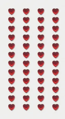 Productafbeelding van Heyda 203782915 Stickers "Minihartjes", 7,5 x 16,5 cm, rood