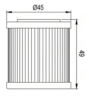 Immagine prodotto di Filtro olio CHAMPION HF182 COF082