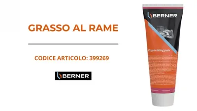 Immagine prodotto di Berner Lubrificante per scorrimento al rame tubetto pasta al rame 100g
