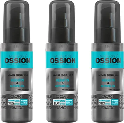 Produktbild von Ossion Keratin & Mandelöl Haarserum 3x75 ml