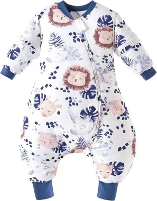 Produktbild von Schlafsack für Babys mit Füßen, für Jungen und Mädchen – Abnehmbare Ärmel – 2,5 TOG – Geeignet für das ganze Jahr