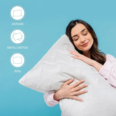Zdjęcie produktu dla Poduszka BLUE MOON Vital Przyjazna dla alergików, wysokiej jakości mikrofibra 70x90cm