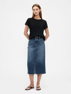 Produktbild von GAP Jeans-Bleistiftrock, Midi-Länge 28